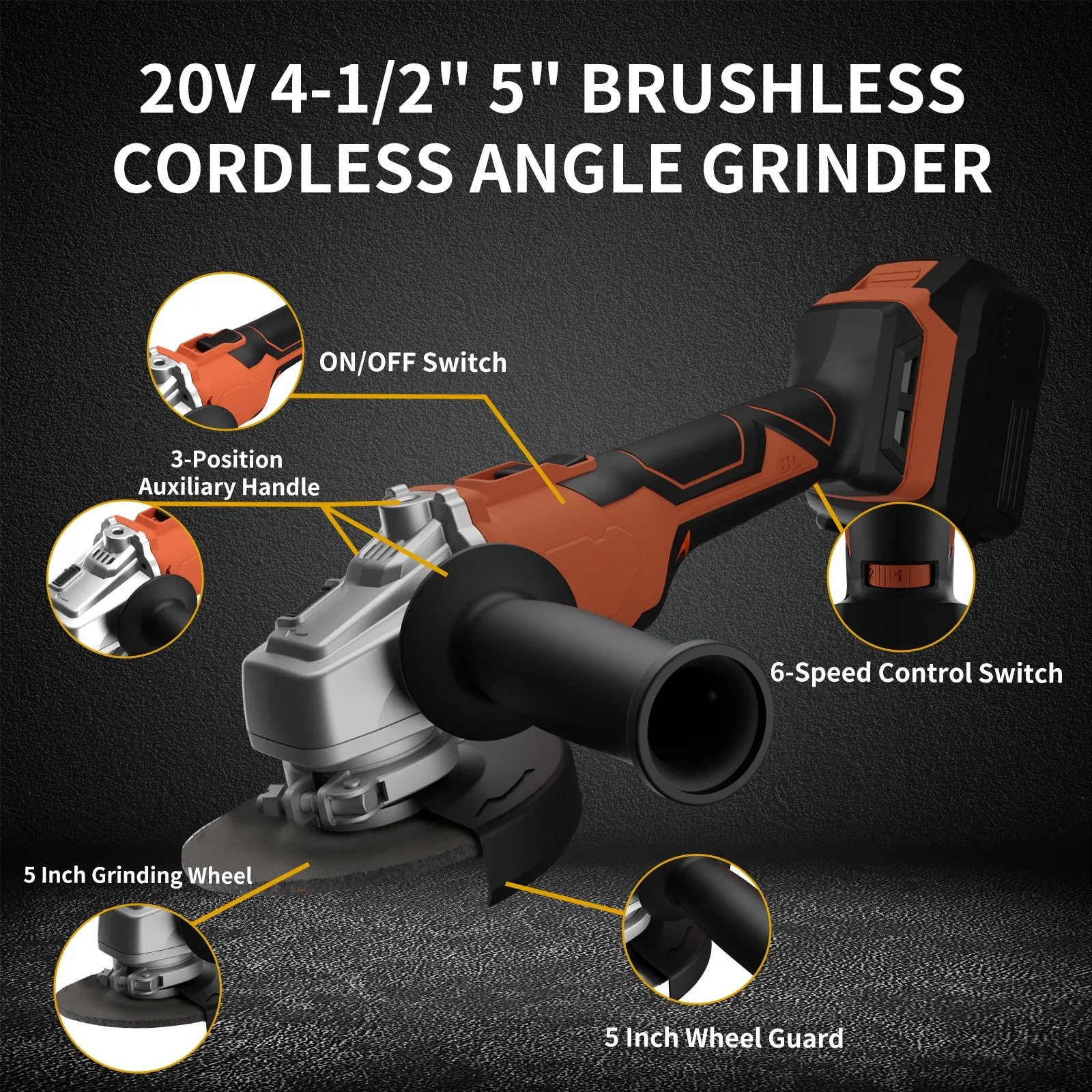 

Hot Sale Professional Cordless Rechargeable Angle Grinder Impact Drill Kit Tool Set