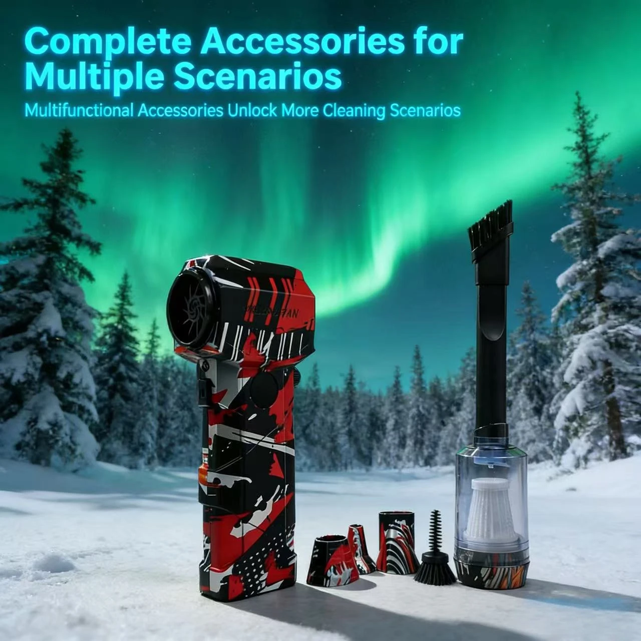 

650000RPM Powerful Air Blower Turbo Blower Brushless Motor Turbo Fan Wind Speed 75m/s 10000mAh with LED display Air duster