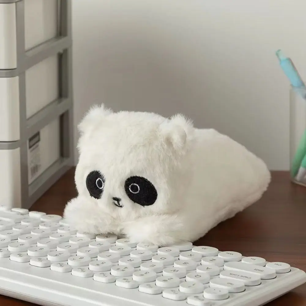 

Animal Doll Kitten Plush Pencil Case Large Capacity Cute Design Panda Plush Pen Bag Soft Touch Cartoon Stationery Storage Bag