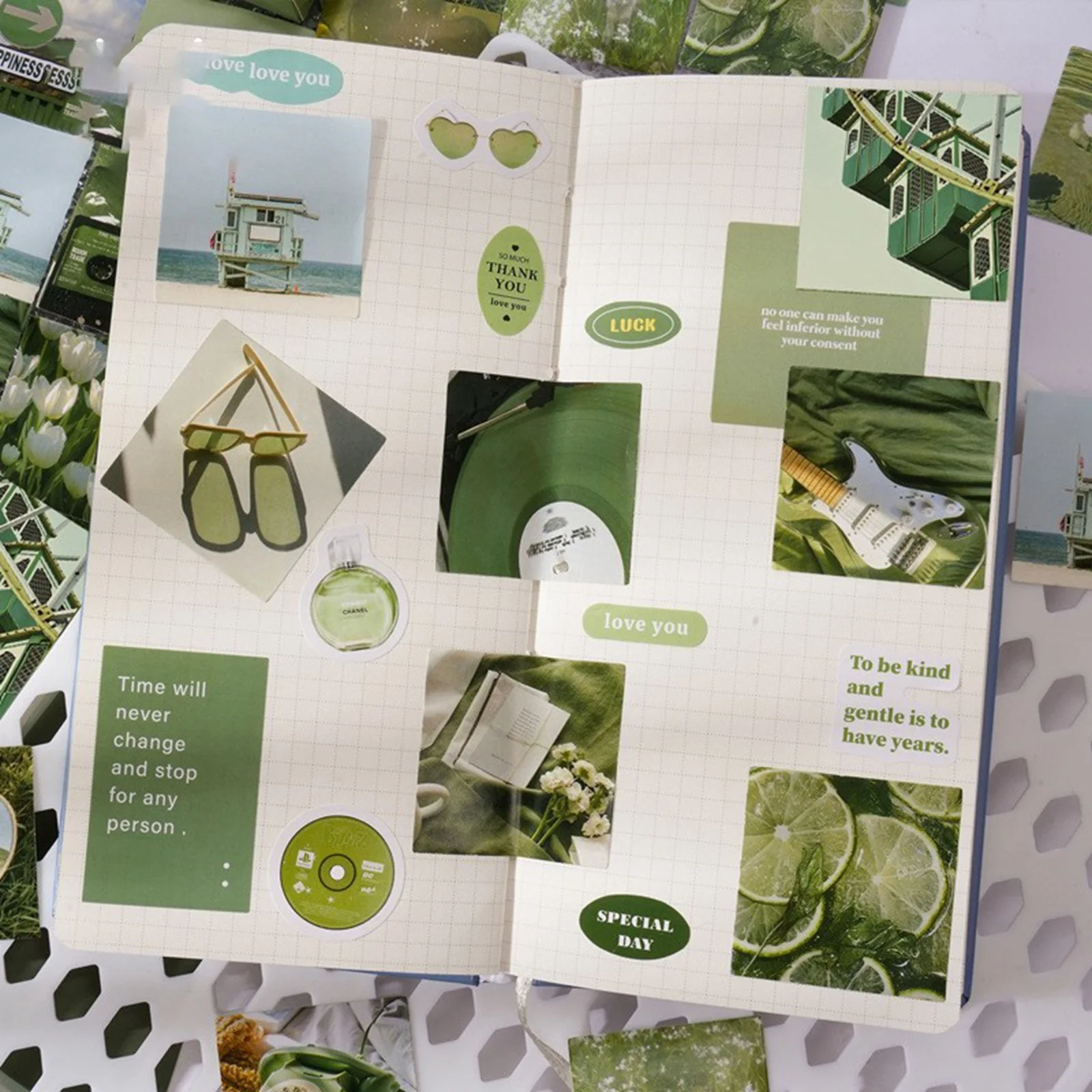 YHOPE 46 قطعة من ملصقات الختم ذاتية اللصق المزخرفة DIY لمخططك في مجموعة الصناديق. #5