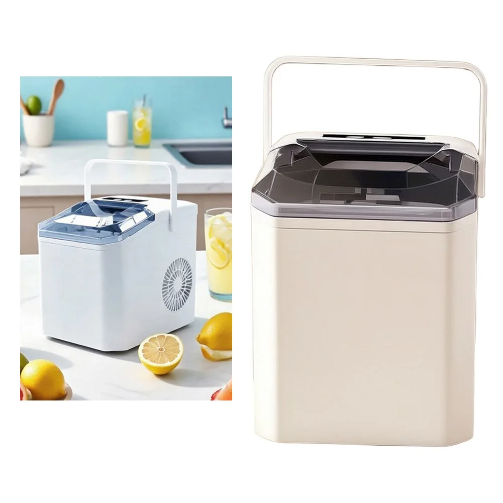 Compact White Small Ice Maker 22.5x29.4x28.5CM For Smart Sensor For Rapid Cooling Portable Home Kitchen Countertop Appliance