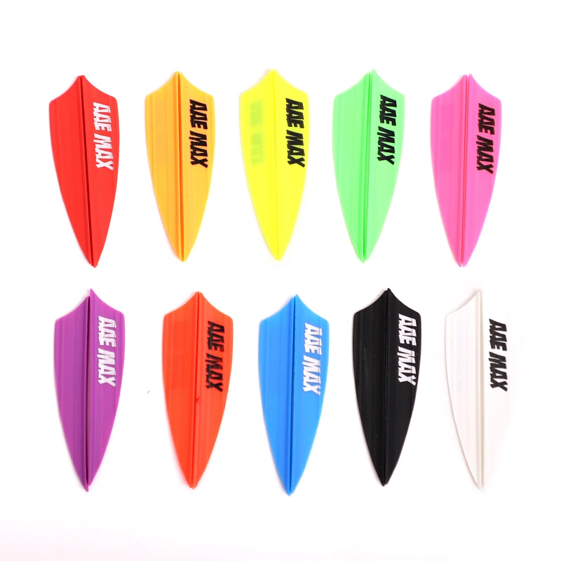 30pcs Arrow Feather AAE Groove Plastic Fletching Vanes DIY Plumage For Archery Bow Hunting Shooting Accessories