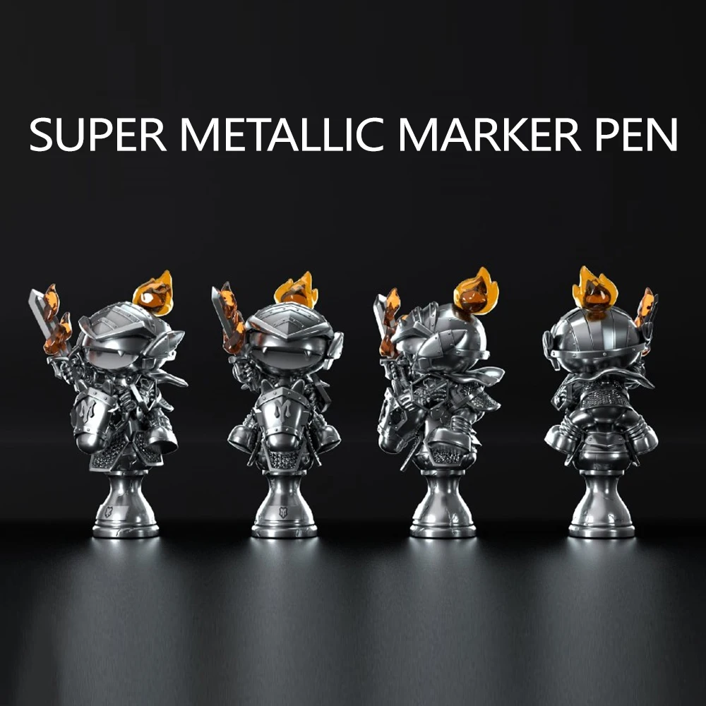 1 Stück metallische Acryl-Farbstifte zum Erstellen von Kunst auf mehreren Oberflächen, 0,1 mm Stiftspitze für Spielzeugmodell, Ausbesserungsmalerei als Geschenk – Detail 8