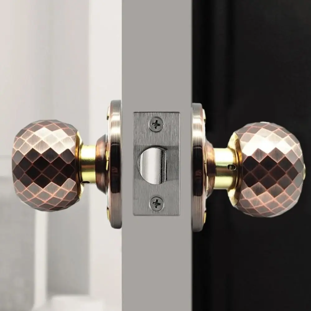 

Крышка из нержавеющей стали, дверная ручка, сферическая ручка, универсальный дизайн, механизм блокировки внутренней дверной ручки