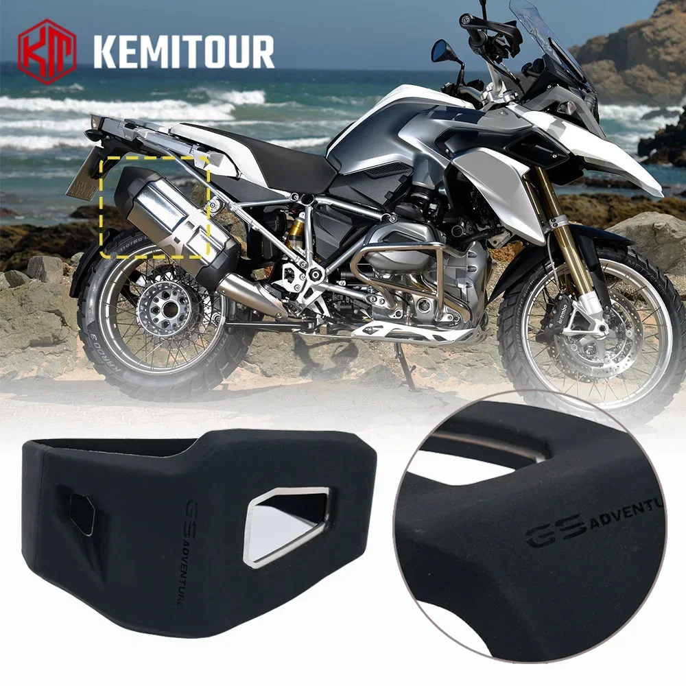 For BMW R1200GS R1250GS LC ADV Muffler Insulation Cover Moto Parts Guard Black R 1200 1250 GS Adventure Exhaust Pipe Heat Shield