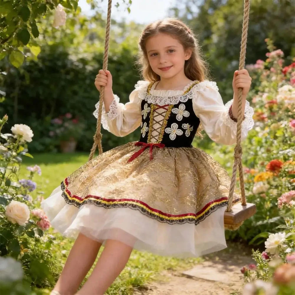 

Fashion Sequin Lace Ballet Tutu Skirt Romantic Puffy Ballet Dress Professional Stage Costume Princess Dress Dance