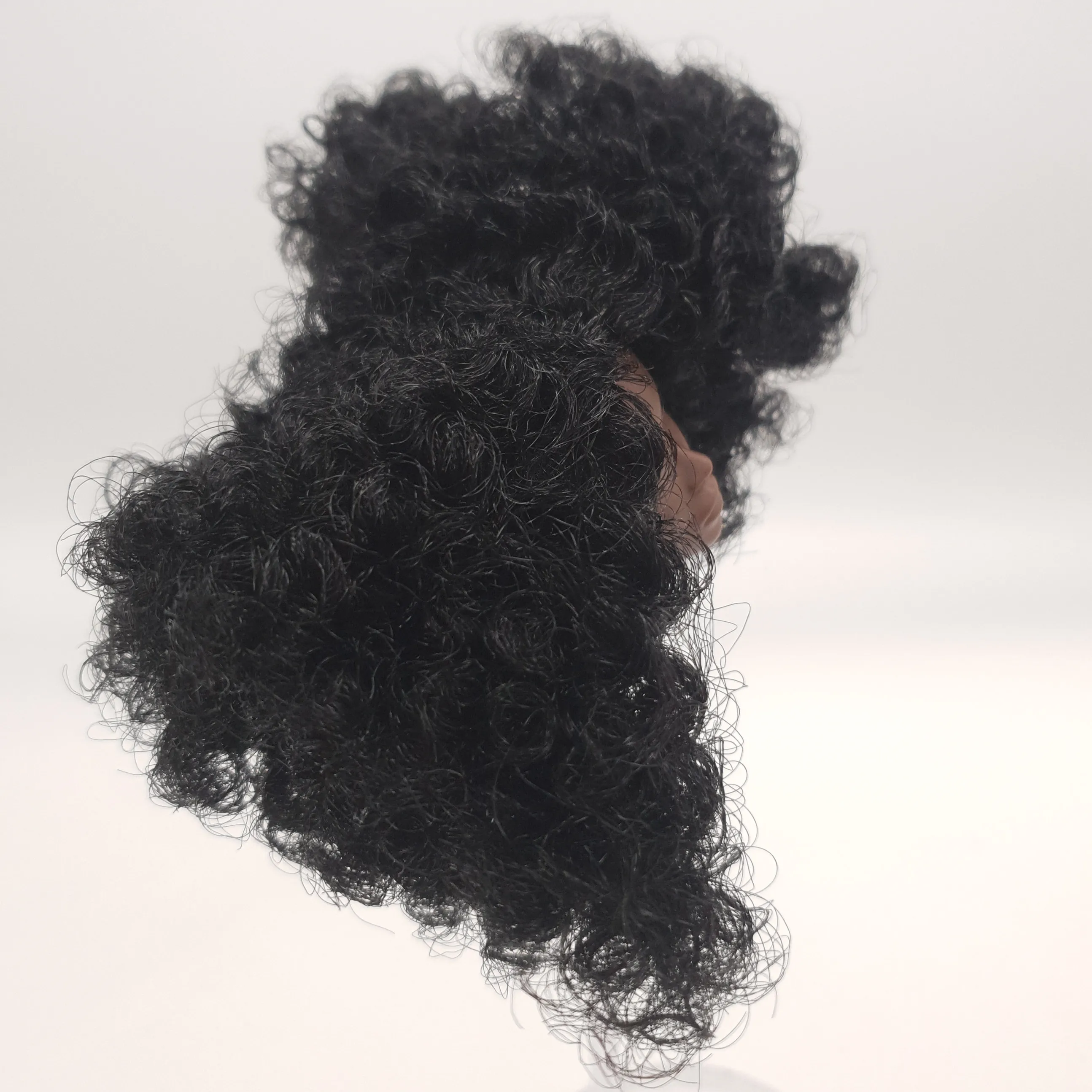 Fashion Royalty Adele Makeda Dark A Skin Blank Face Black Curl Hair Reroot Female Doll Head