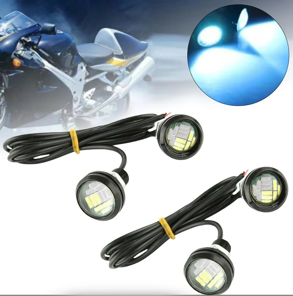 

4pcs 12V-15W Ice Blue/Blue/Yellow LED Car Auto For DRL Daytime Running Lights