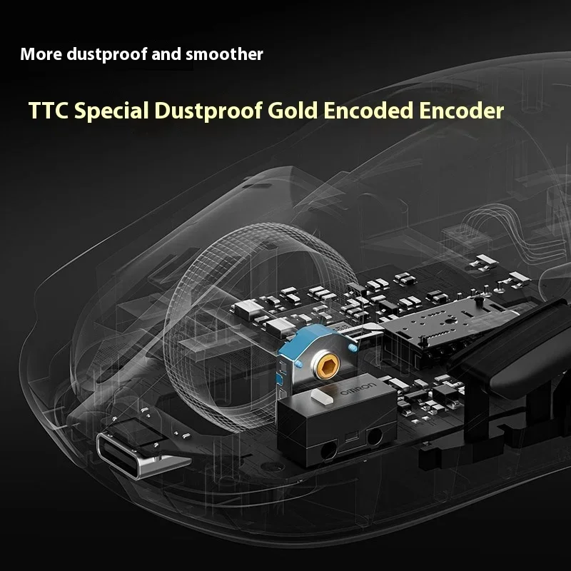 VGN Dragonfly F2 ProMax inalámbrico trimododo batería de larga duración E-sports Gaming Mouse con cable Universal para ordenadores portátiles y de sobremesa regalo