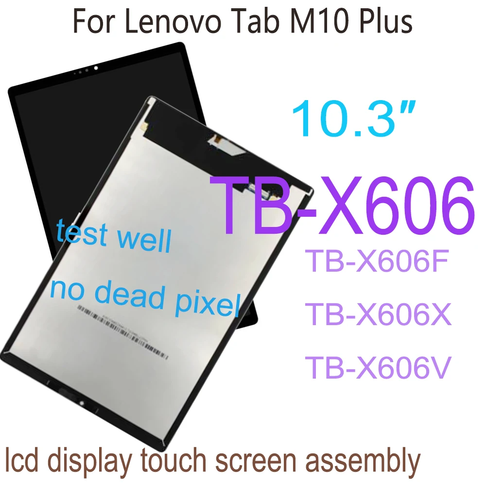 Original 10.3″ For Lenovo Tab M10 Plus TB-X606F TB-X606X TB-X606 X606 LCD Display Touch Screen Digitizer Assembly Replacement