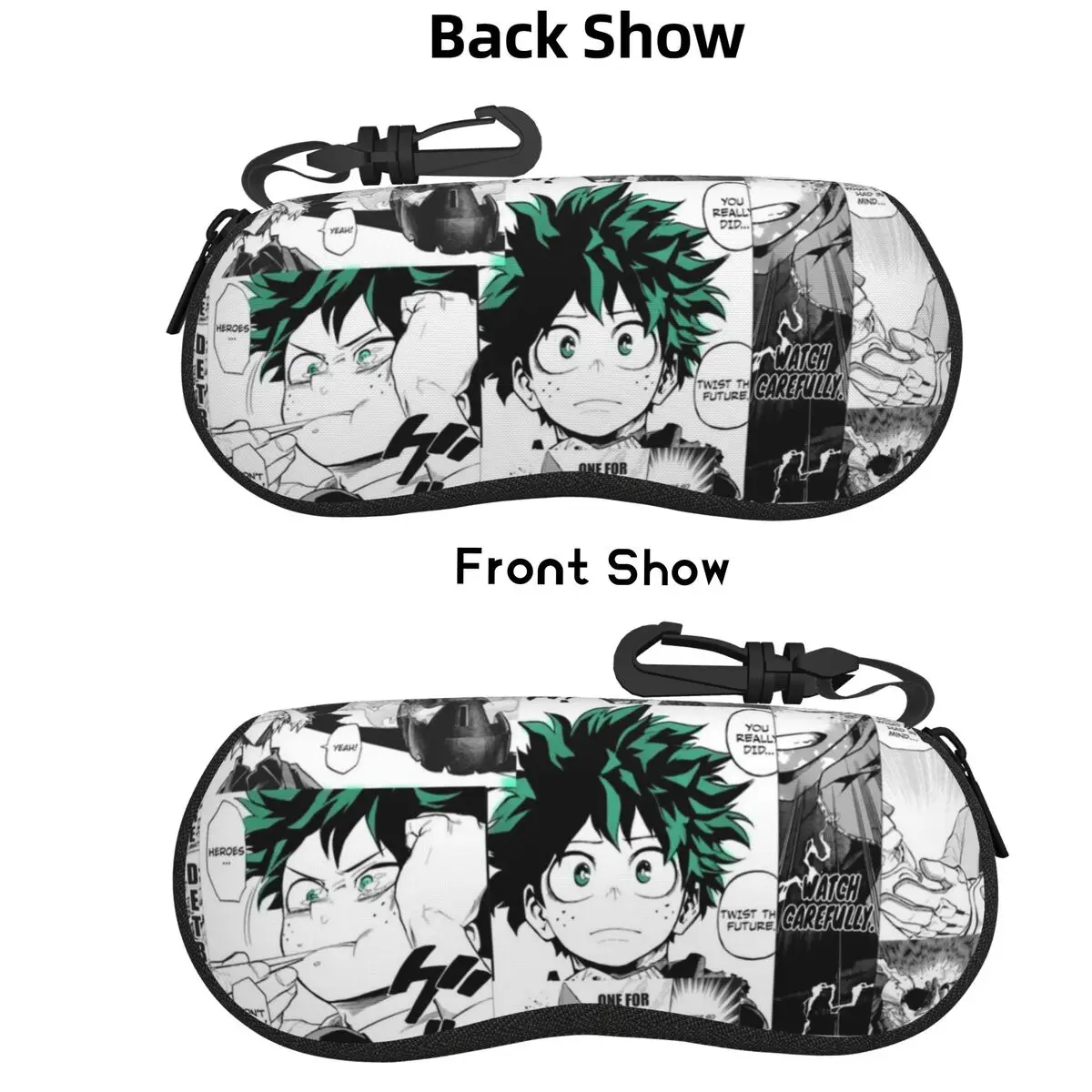

My Hero Academia Deku Manga Коллаж Чехол для очков Защитная коробка для солнцезащитных очков Женская и мужская мягкая сумка для очков
