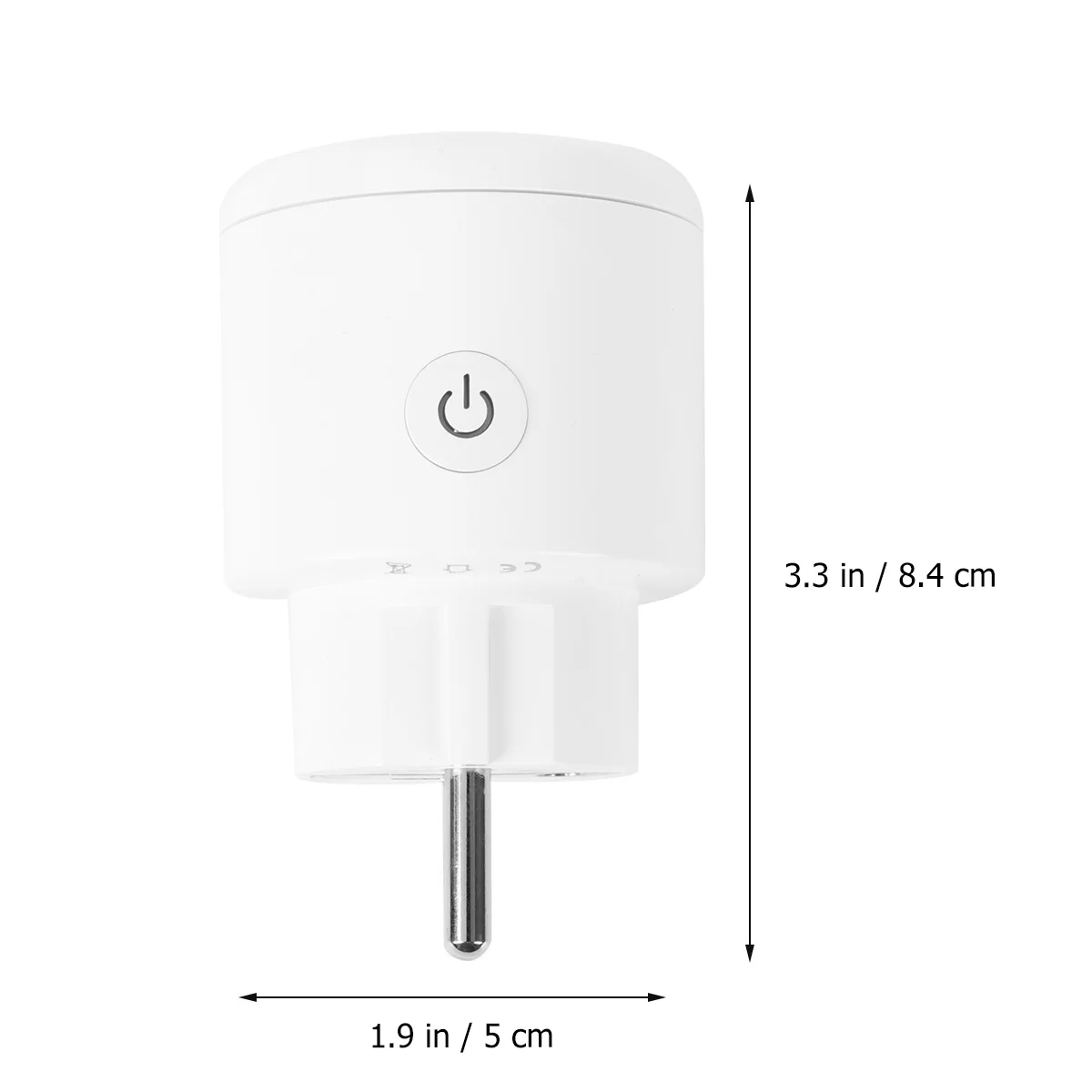 

Smart WiFi Plug Energy Monitoring Wireless Remote Control Socket for Home Appliances Via Phone App Eu Plug White