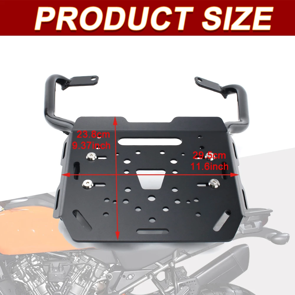 Apto para harley davidson pan américa 2020-2024 caso superior traseiro rack transportadora da motocicleta traseiro bagageiro suporte de bagagem