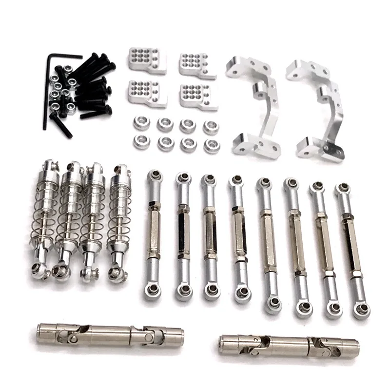 WPL C14 C24 1/16 RC Car Feiyu FY003-5A Metal Upgrade Parts, Tie Rods, Drive Shafts, Shock Absorbers