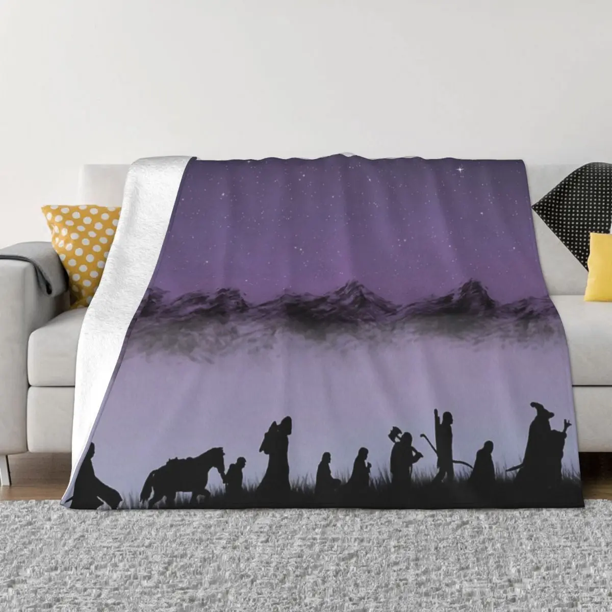 The Fellowship Of The Ring Home Knee Blanket Winter Blankets Thin Wadding Blanket Throw Blanket