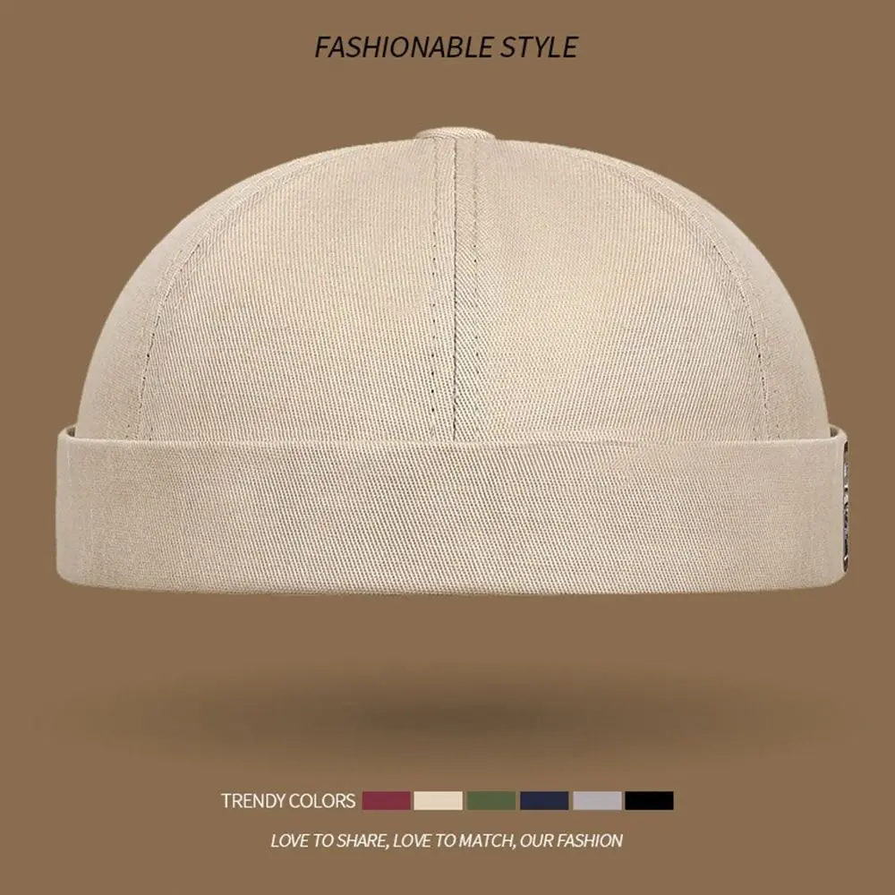 Modische verstellbare Beanie-Mütze aus Baumwolle, einfarbig, Hip-Hop-Kappe, Sonnenschutzmütze, Damen-Hüte und -Kappen – Detail 11