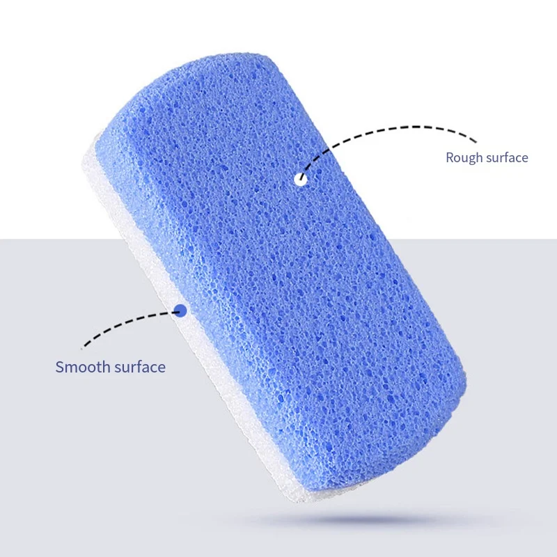 2 色の発泡ガラス軽石足ファイル両面フットマッサージツール角質カルスリムーバー足かかと健康スクラバー