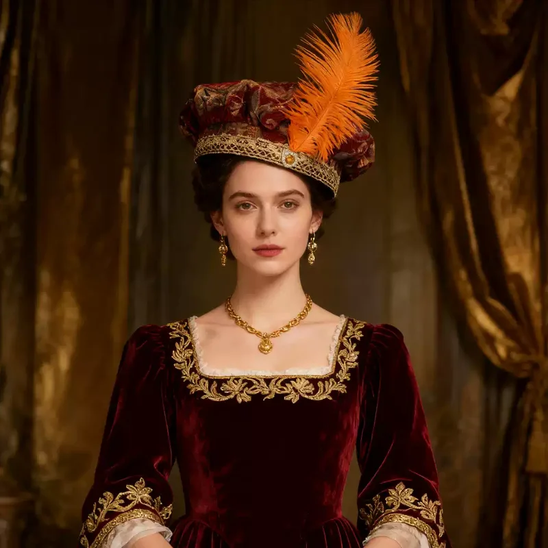 

Европейская ретро средневековая шляпа с перьями, мужская жаккардовая шляпа с вышивкой, купольная шляпа для театральных выступлений