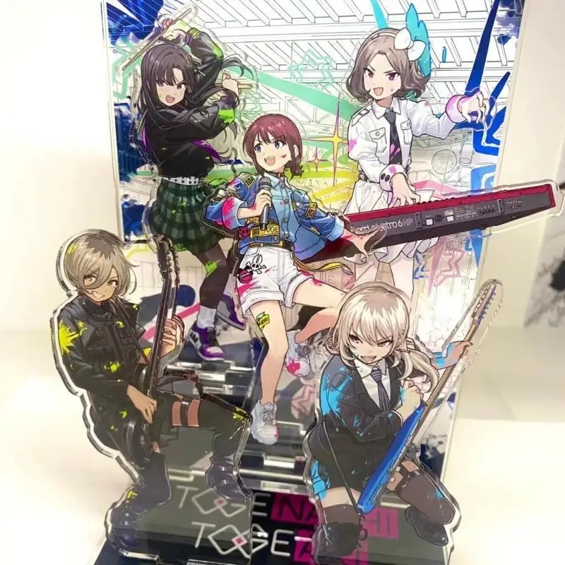 Japanese Anime Girls Band Cry Figure Nina Iseri Subaru Awa Momoka Kawaragi Multiple Slots Acrylic Plaque Collectible Ornaments