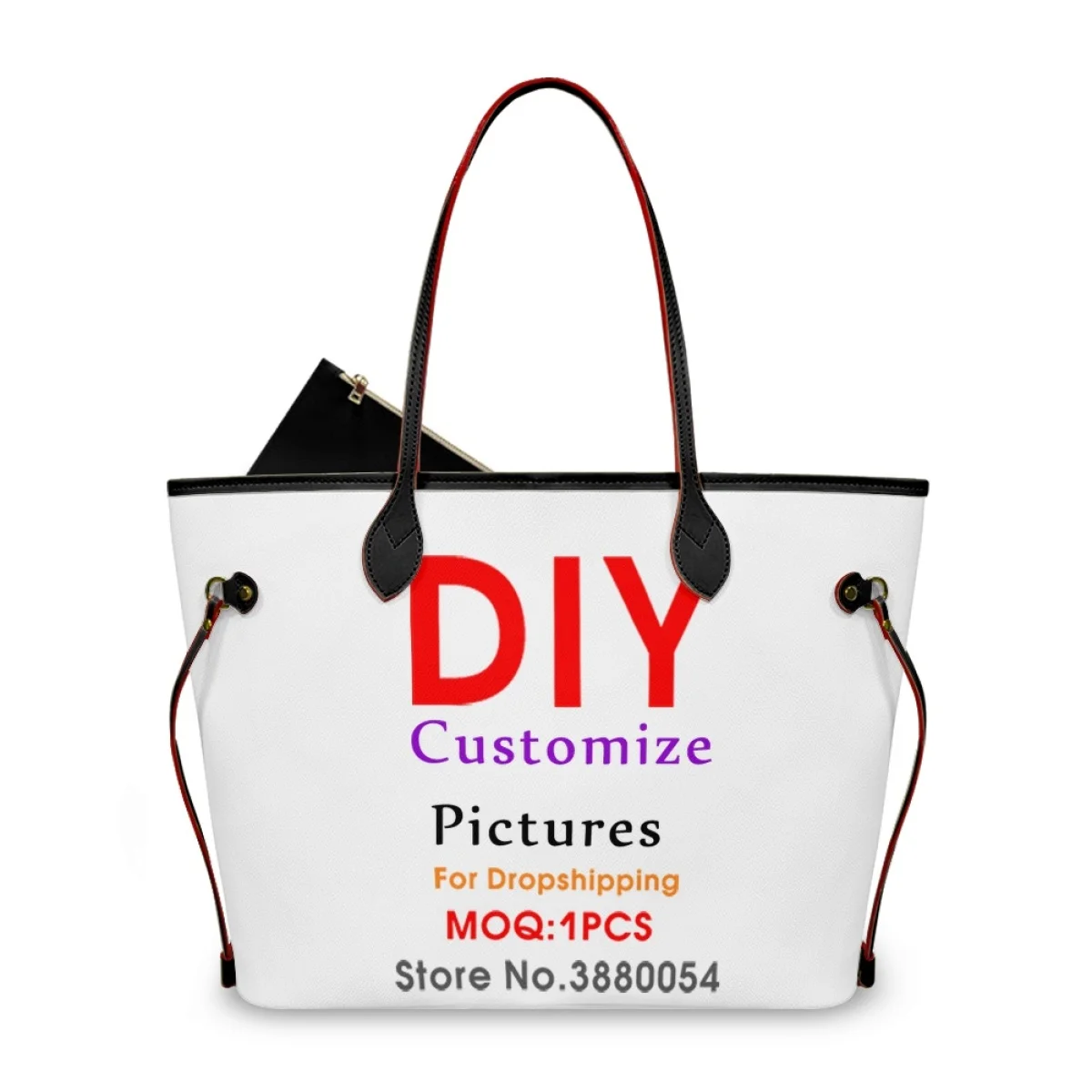 Noisydesigns 3D Custom Women Handbag Large Tote Bag PU Leather Waterproof Ladies Top Handle Bag For Work Shopping Dropshipping