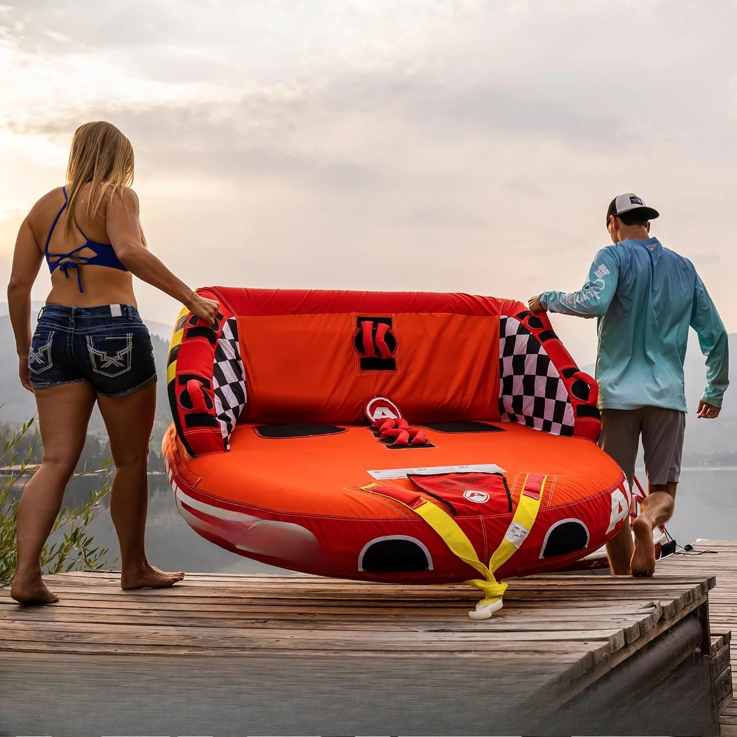 أنبوب قابل للنفخ، 1-4 نماذج راكب، نقاط سحب مزدوجة، غطاء نايلون كامل، وسادات إسفنجية EVA، صمام سرعة حاصل على براءة اختراع، أنابيب القوارب · جديد #6