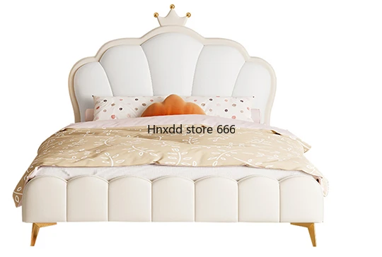 Cream Wind Children's White Crown Bed