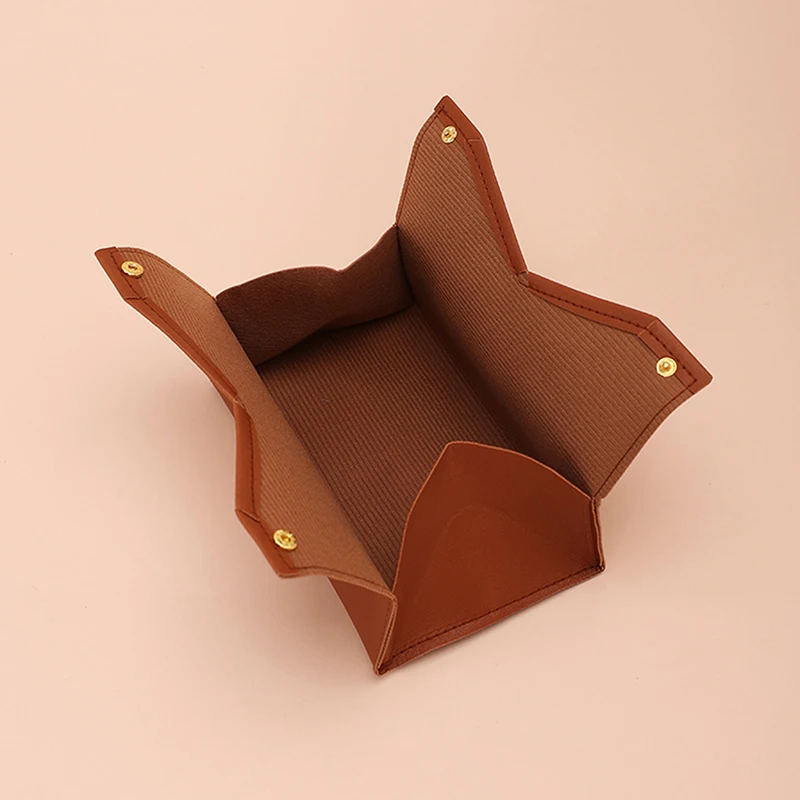 Leather Tissue Case Napkin Holder Storage Container Car Tissue Box Solid color minimalist Home Living Room Decoration