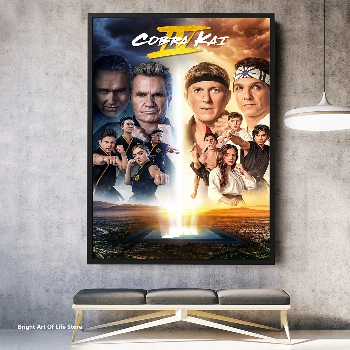 Cobra Kai Poster Star Actor TV Series Canvas Poster Photo Print Wall Painting Home Decor (Unframed)