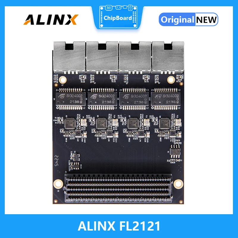 

ALINX FL2121: 4-Way 1000m Gigabit Ethernet LPC FMC Ethernet Communication Module,FL2121 Replaces FL9031