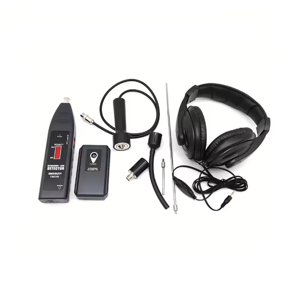 EM2268 Ultrasonic Leak Detector Transmitter 36KHz-44KHz Sensor Multifunction Gas Analyzer for Gas Leak Detection