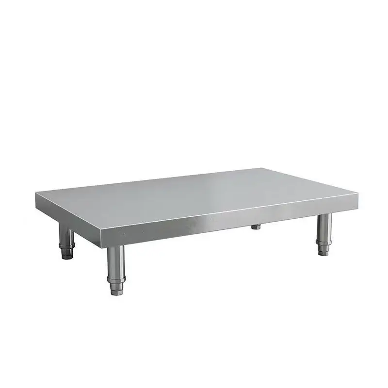 Extra thick stainless steel commercial kitchen elevated height increase warehouse load-bearing rack soup bucket moisture-proof