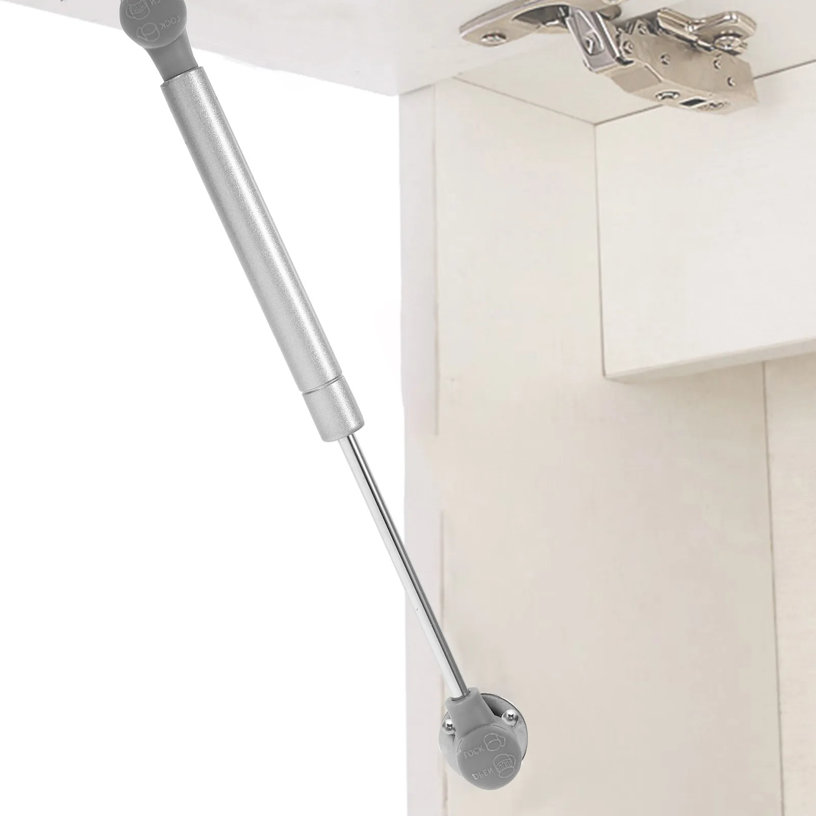 2Pcs Premium Pneumatic Strut Gas Spring Support Silent Buffering Telescopic Rod for Storage Box Door Panel Safety