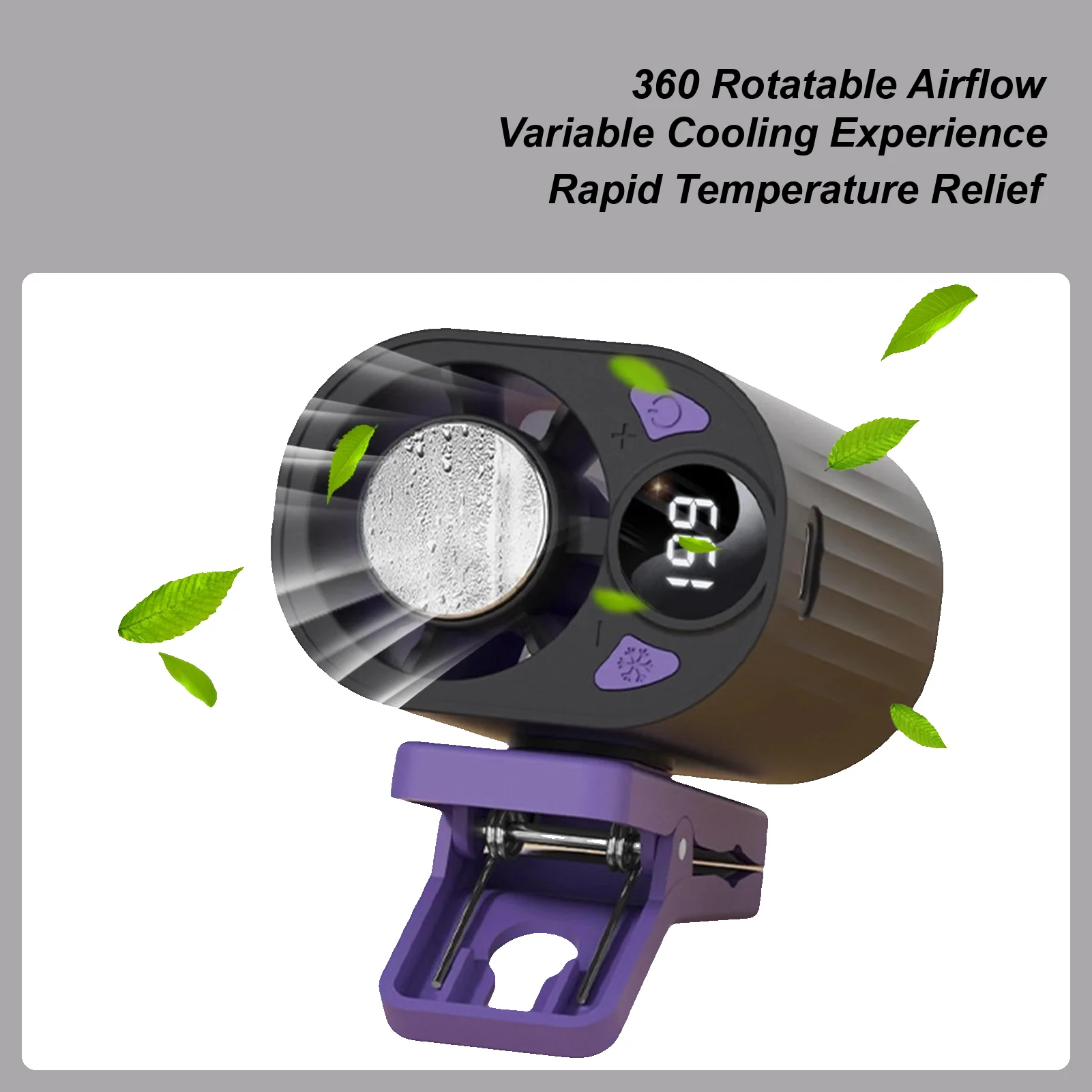 

Rechargeable 18000 RPM Waist Fan 199 Wind Speeds Powerful Portable Hands-Free Fan for Outdoor Travel Camping Beach Sports