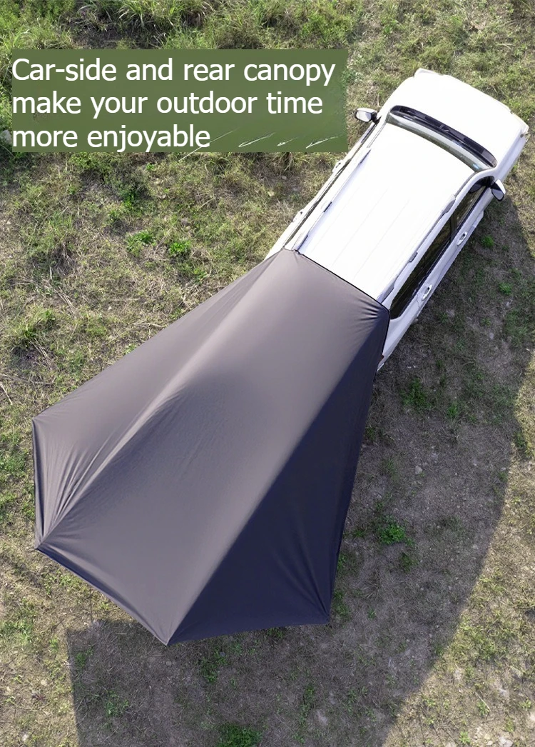 SUV-Seitenmarkise für Selbstfahrertouren, mit Saugnapf, Sonnenschutz, silberbeschichtetem Vinyl, Outdoor-Camping-Heckzelt – Detail 1