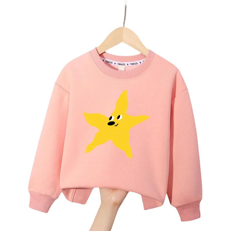 Boys Graphic Sweatshrits 2026 Spring Cotton Tops for Girls Long Sleeve Children Pullovers Cartoon Toddler Outerwear Kids Hoodies