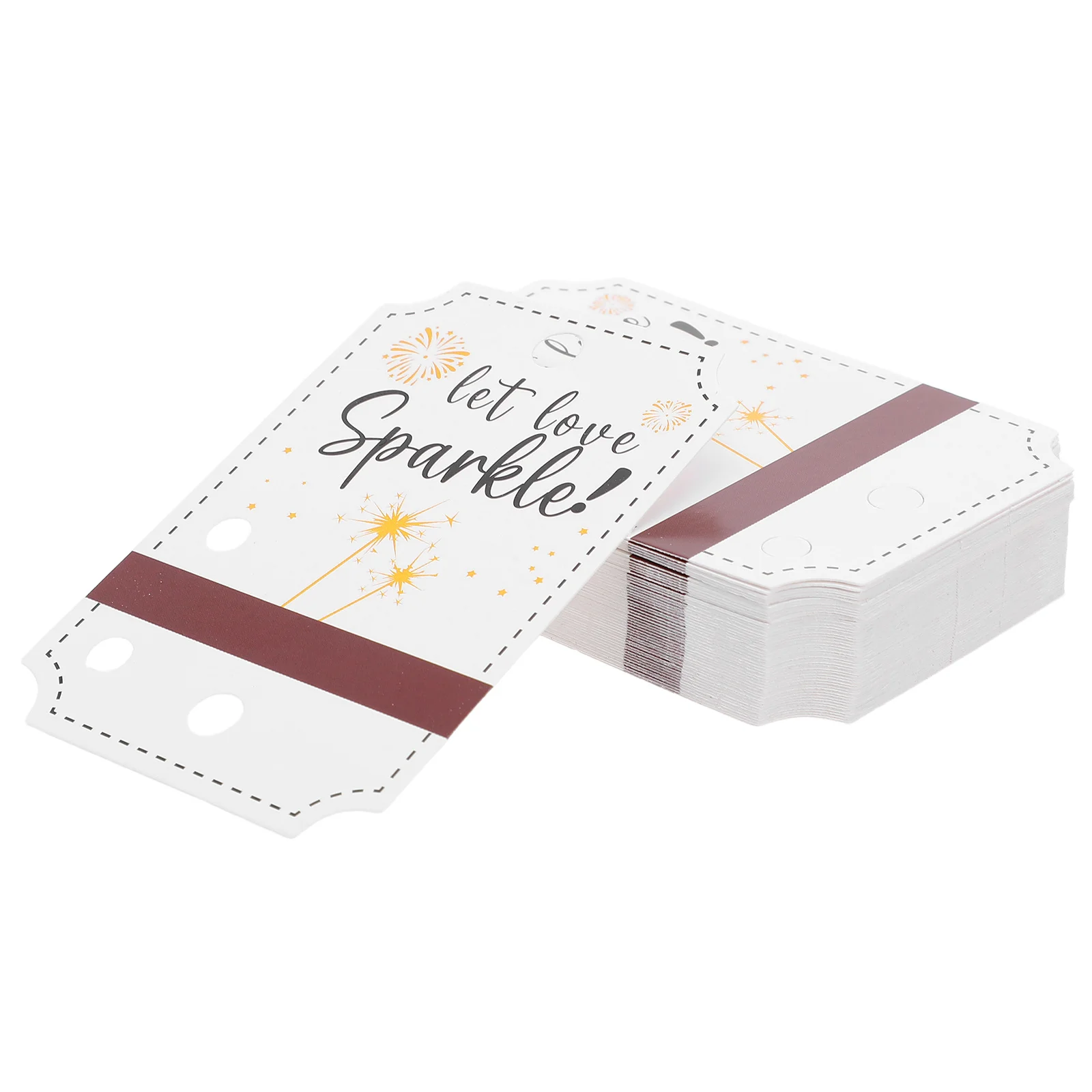 

50Pcs Blank Paper Tags for Wedding Favors DIY Handmade Labels with Built-in Lighter Area Wrap Presents Outdoor Indoor Events