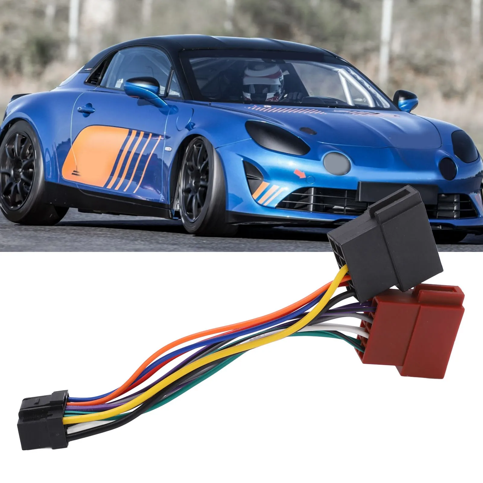 ISO الأسلاك تسخير موصل قابس مهايئ 16 دبوس ل جبال الألب سيارة ستيريو راديو تسخير التوصيل والتشغيل كابل مقاومة للحرارة