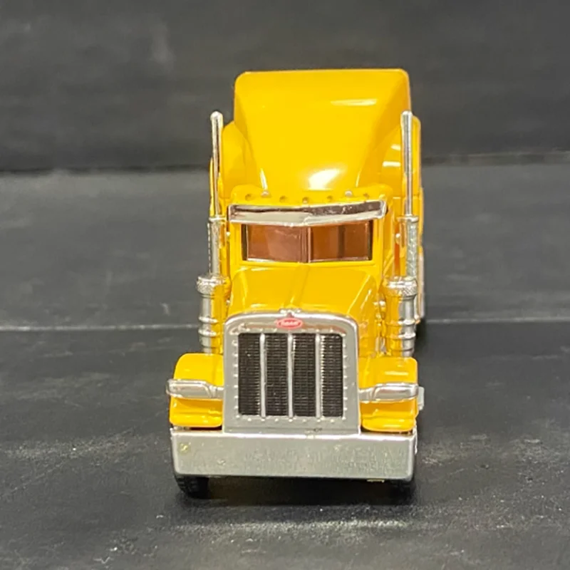 NORSCOT Diecast 1:87 Scale Peterbilt 389 Alloy Heavy Truck Low Board Trailer Long Head Car Model Toy Collection Gift