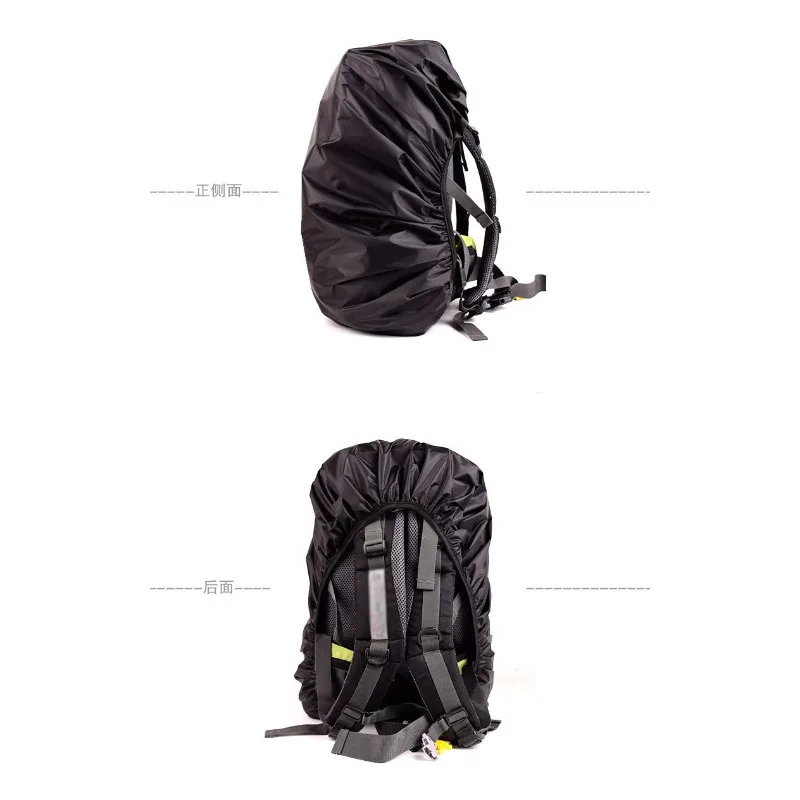 Capa de chuva mochila impermeável, capa de mochila reflexiva, fivela cruzada atualizada, caminhadas, acampamento, bicicleta, acessórios de bagagem