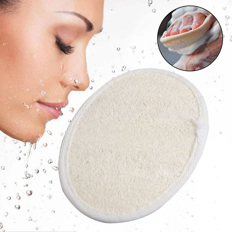 Newest Natural Bath Loofah Sponge Brush Natural Washcloth Body Brush Soft Loofah Sponge Bath Bombs For Bathroom Toiletries Tools