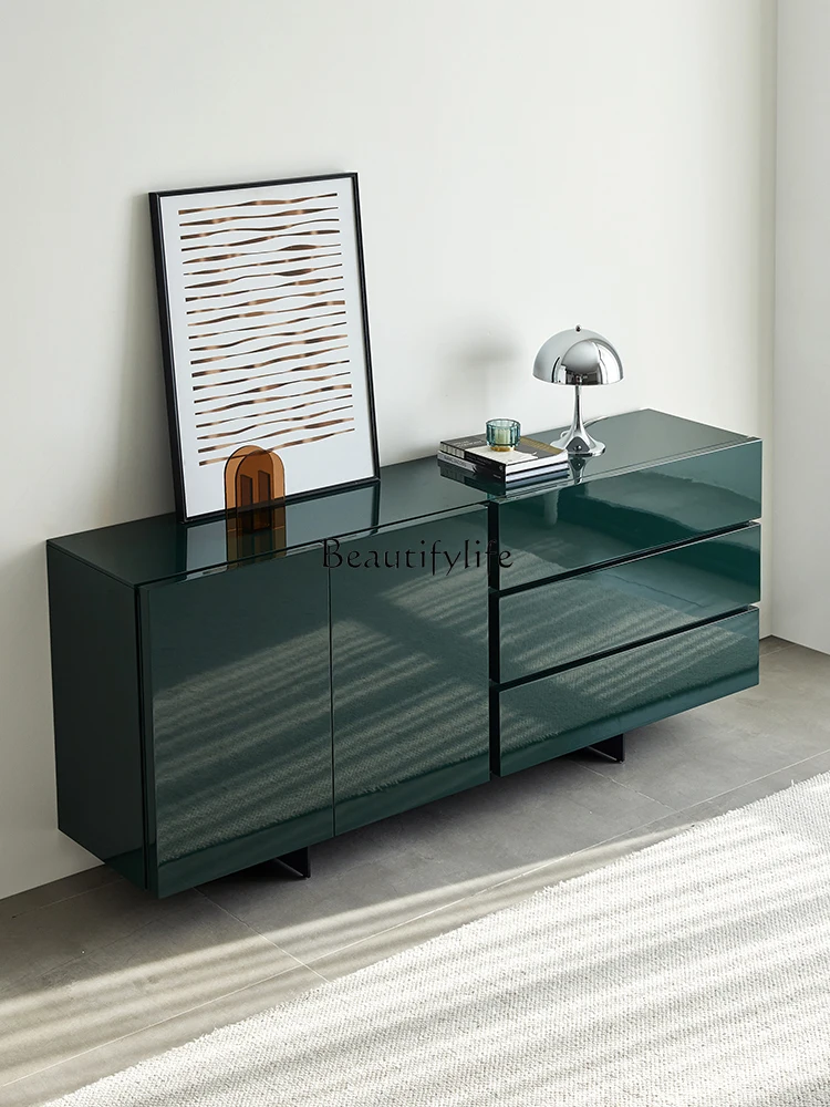 Light Luxury Entrance Cabinet Modern Minimalist Drawer Storage TV Bench for Bedroom Italian Minimalist