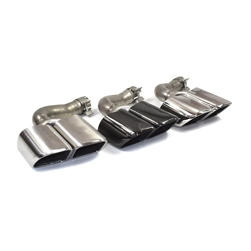 

SYPES 304 Stainless Steel Car Muffler Tip Exhaust Pipe Exhaust Tip For Porsche Cayenne Turbo 2018-2020 Exhaust Four Square