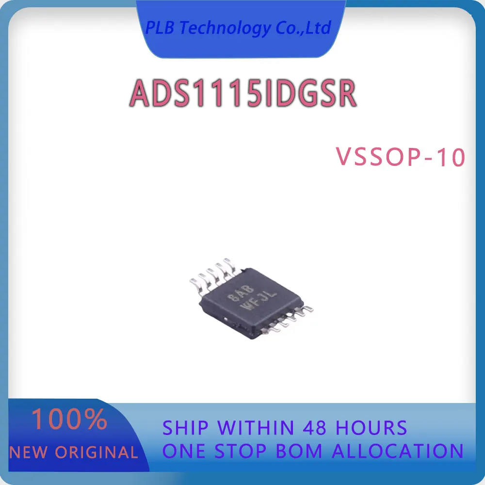 Original ADS1115 Integrated Circuit ADS1115IDGSR VSSOP-10 Electronic Delta-sigma ADC Stock IC Chip New