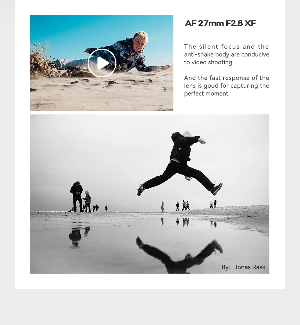 TTARTISAN 27mm F2.8 Autofokus-Kameraobjektiv für Fuji X Fujifilm XF Sony E Nikon Z Mount STM APS-C Eye Perception für XA7 XT100 – Detail 11