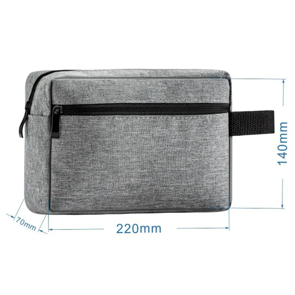 Man Women Canvas Cosmetic Bags Travel Waterproof Toiletry Wash Handbag Makeup Necessities Case Dust-proof Digital Storage Pouch