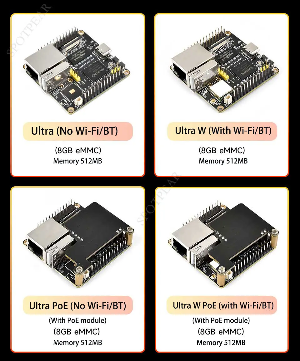 Picture 7: Luckfox Lyra Ultra Development board RK3506B Triple-core Arm Cortex-A7 1.2Ghz OnBoard EMMC-8GB 512MB DDR3L Smart Device Robots