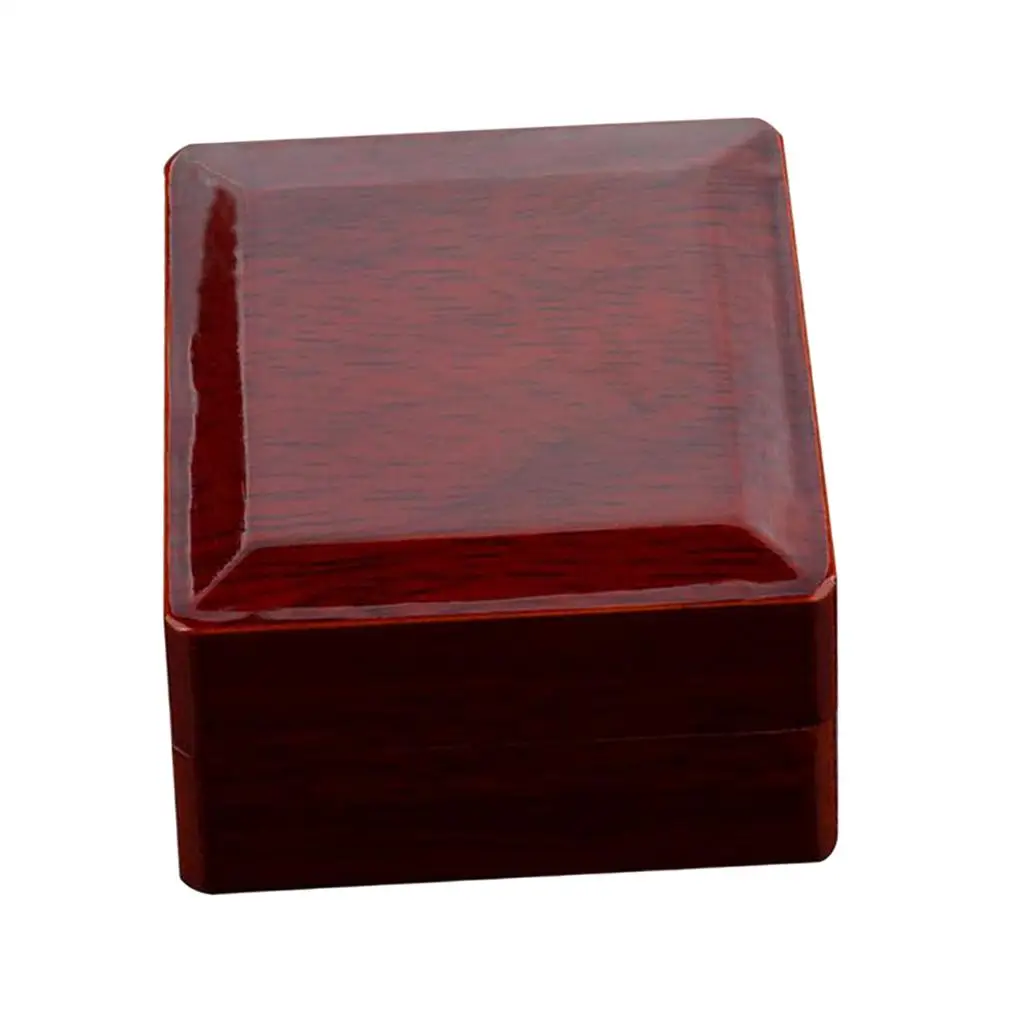 

Red Velvet Wooden Jewelry Organizer Box Championship Ring Display for Gift Packing Weddings Birthdays