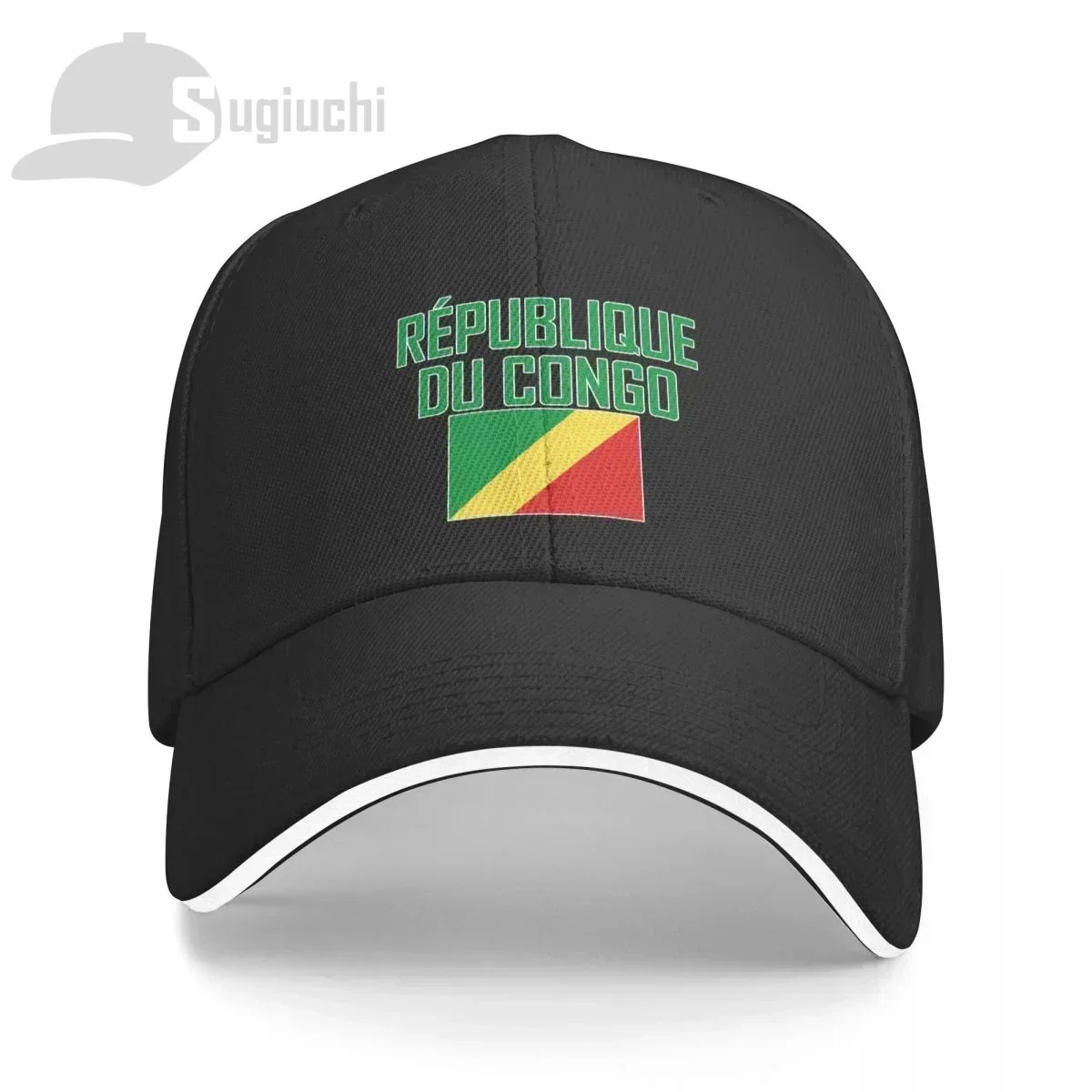 Republic Of Congo Flag With Letter Baseball Cap Men Women Summer Unisex Hip Hop Caps Cotton Snapback Golf Hat Fishing Caps
