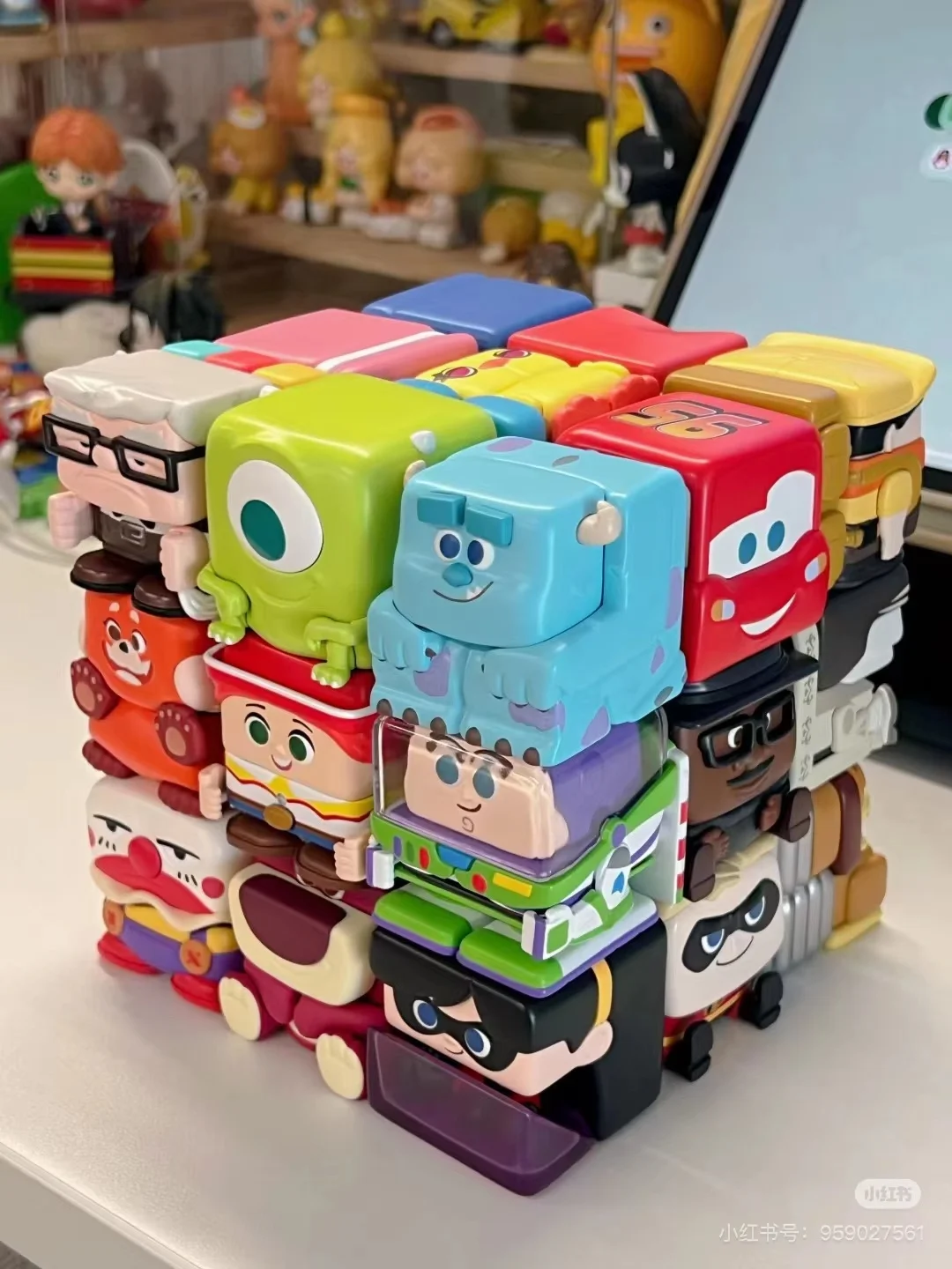 New Hot Disney/Pixar Pop Cube - 3 Series Figures Mystery Box 1pc/9pcs Blind Box Model Cute Figurine Toy Action Figure Kids Gifts