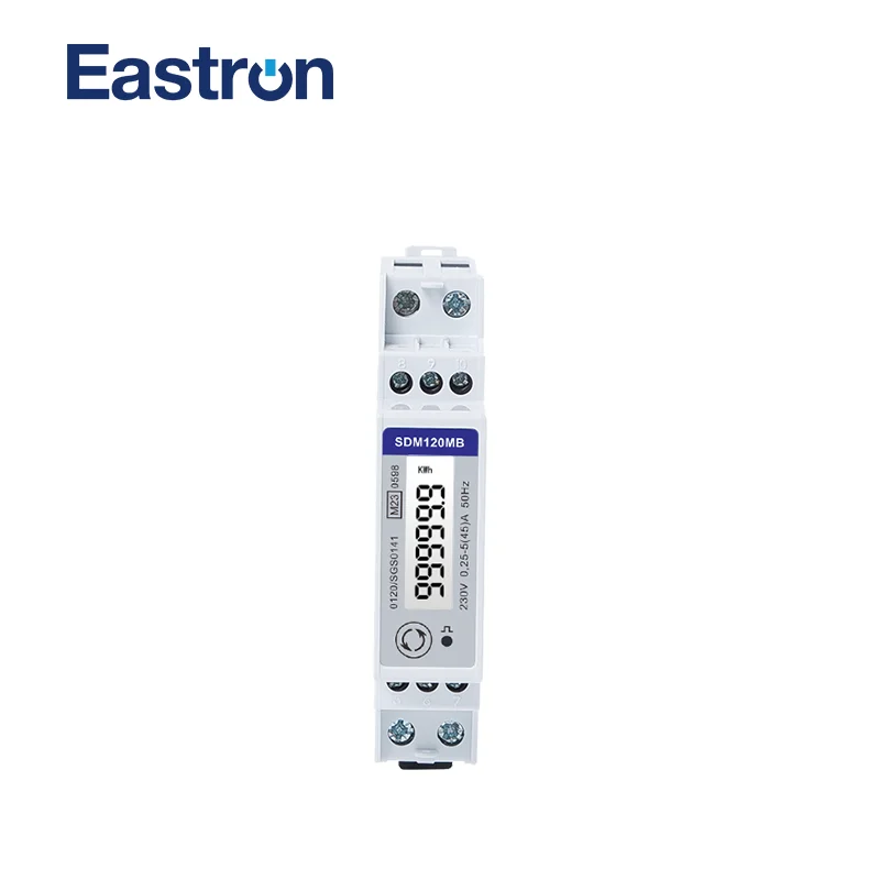 Medidor de Energia Trilho Ruído com Mbus e Saída de Pulso Monofásico Fios 545a 230v 50hz 60hz Sdm120mb